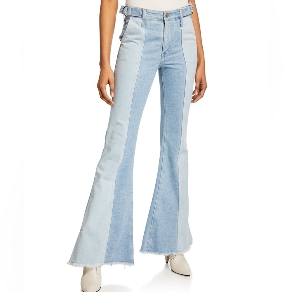 AG Adriano Goldschmied Iva Paneled Wide-Leg Jeans